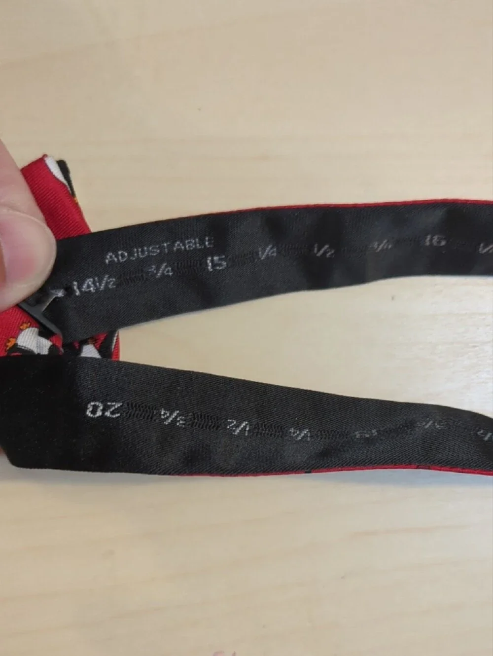 Boys Red Penguin Print Bow Tie
